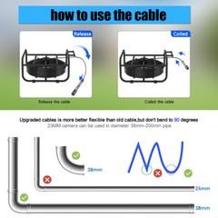 23mm WIFI Drain Sewer Camera Pipe Inspection Camera DVR 16GB 9&rdquo; Monitor 20M