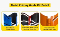 3 Piece Magnetic Metal Pipe Cutting Guide, Steel Includes Sizes: 1-7/8&Prime;,&hellip;