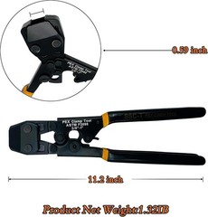 PEX Pipe Clamp Cinch Tool Crimping Tool Crimper for Stainless Steel Clamps fr&hellip;