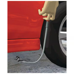 24 In. Ergonomic Handle, Flexible, 4 Claw Pick-Up Tool, Jewelry Retriever, Clog