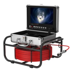 9&Prime; Monitor 50M Pipe Inspection Camera IP68 Drain Sewer Pipeline Video Camera