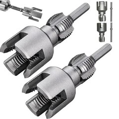 2pcs Integrated Internal & External Pipe Threading-Tool,PVC Pipe Threader Kit