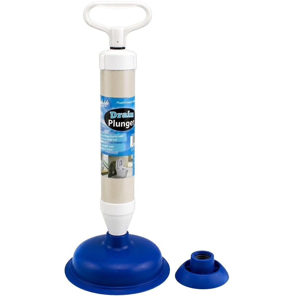 High Pressure Pump Plunger Drain Clog Remover for Toilet Sink Tub Shower