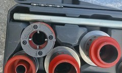 RIDGID 36475 12-R 1/2&Prime;-2&Prime; NPT Exposed Ratchet Pipe Threader Set Used