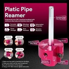PPR100 Clean Ream Extreme with 1/4&Prime; Hex Shaft 1&Prime; Head for SCH40 PVC CPVC Pipe