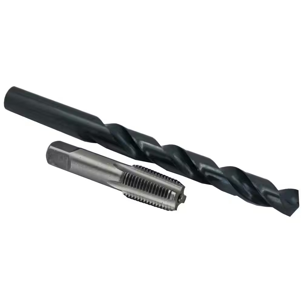 1/4 in. Carbon Steel NPT Pipe Tap and 7/16 in. High Speed Steel Drill Bit Set