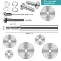&ldquo;9PCS PVC Pipe inside Cutter Set (6Pcs Rotary Drill Saw Blades with 1/4&Prime;&rdquo; Hex Sh