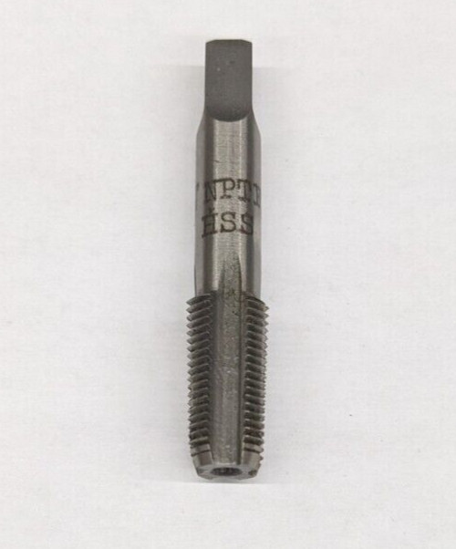 1/8&Prime;-27 NPTF High Hook Pipe Tap HSS G 4 Flutes 5/16&Prime; Shank