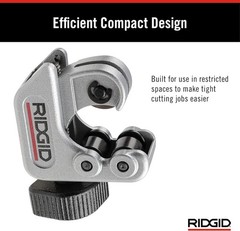 CC247 Model 101 Compact Close Quarters Tubing Cutter 1/4-1-1/8 inch Silver