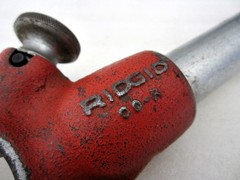 Ridgid Tools No. 00-R Manual Ratchet & Handle for Die Heads Made in USA