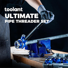 Ratchet Pipe Threader Kit, NPT 1/4&Prime; &ndash; 1-1/4&Prime; Manual Ratcheting Pipe Threader, Po