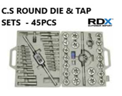 45 PCS. C.S. TAP AND ROUND DIE SETS FRACTIONAL (777CD) ITEM NUMBER 431-20045