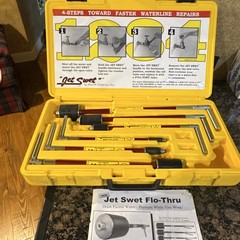 Jet Swet Flo-Thru 6100 Waterline Repair Tool Pressure Test Pump Kit w/ Case