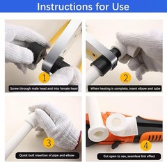 Versatile Plastic Pipe Welder (110-220V) &ndash; Weld PP, PP-R, PE, PP-C Pipes with ..