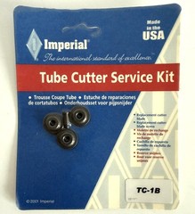 IMPERIAL TUBE CUTTER LOT of 2 CUTTERS PLUS SERVICE KITS EXTRA BLADES PIPE HVAC