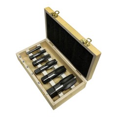 6 Pc Carbon Steel NPT Pipe Tap Set 1/8&Prime;,1/4&Prime;,3/8&Prime;,1/2&Prime;,3/4&Prime;,1&Prime; Size Threader Set