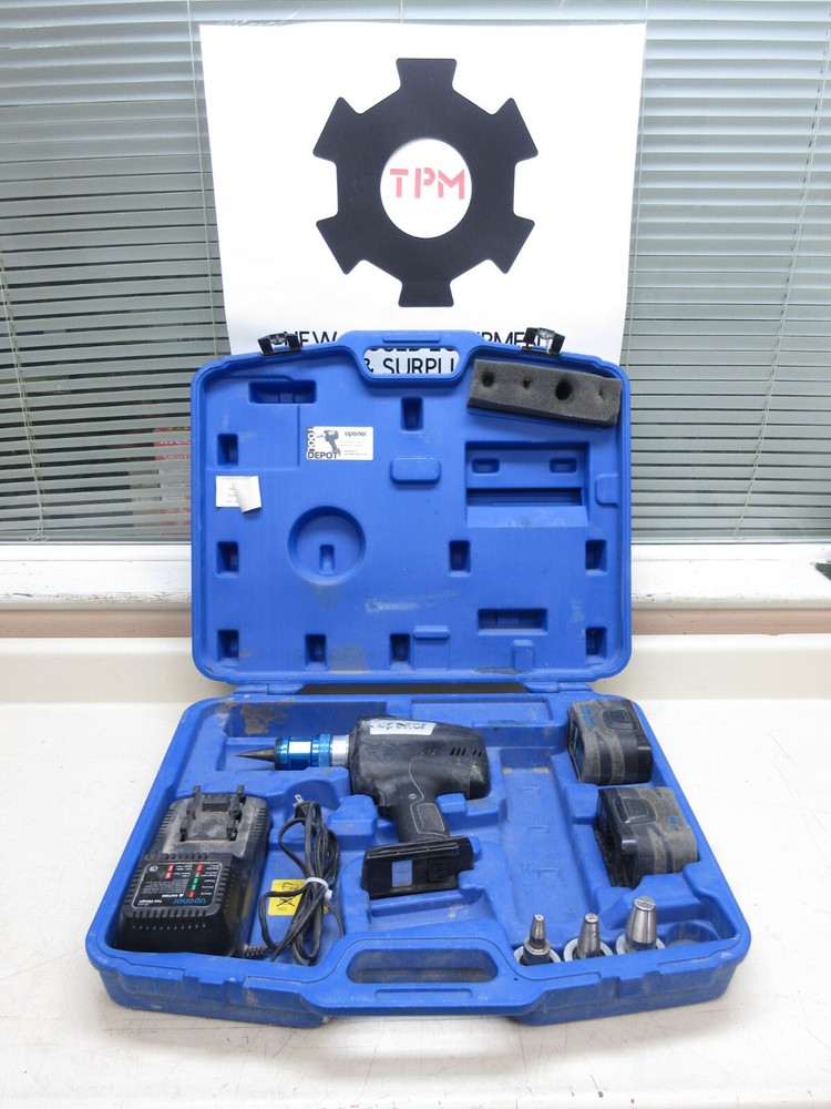 Uponor ProPex 150 Lithium Battery Expander Tool w/ 2 Batteries & 3 Jaws Used #2