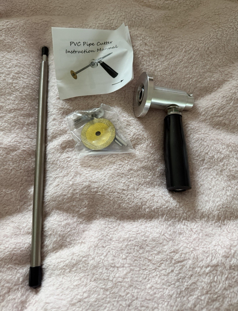 PVC Pipe Cutter Soil Pipe Tool 1-1/2 in to 4 in w/ Rod, Blade, Manual