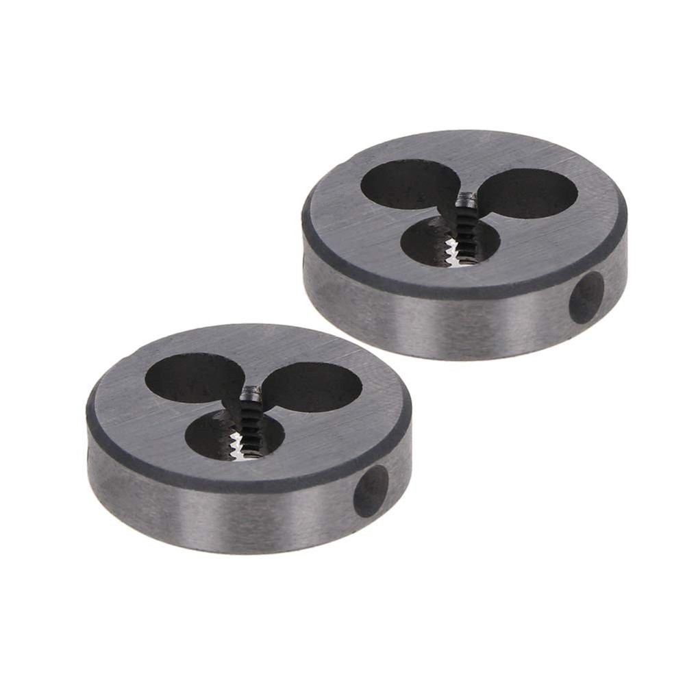 2pcs 5-40 UNC Round Die, Machine Thread Right Hand Threading Die, Alloy Tool &hellip;
