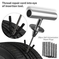 Flat Tire Repair Kit With Plugs 31 Pcs For Car Motorcycle Atv Jeep Truck Tractor