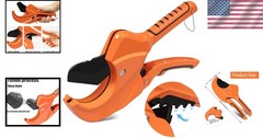 Professional Grade PVC Pipe Cutter with Ratchet Design &ndash; 2-1/2&Prime; Cutting Capacity