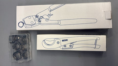Ibosad PEX CINCH CLAMP CRIMPING TOOL & CUTTER SS CLAMPS, New Open Box