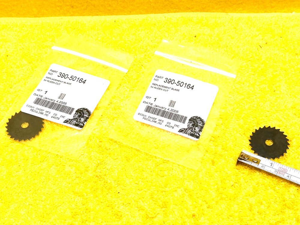 LOT of (2) SIOUX CHIEF 390-50164 1-1/4&Prime; STEEL BLADE ONLY for INSIDE PIPE CUTTER