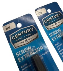 Century Drill & Tool 73206, #6 Screw Extractor (LOT OF 2) **SALE**