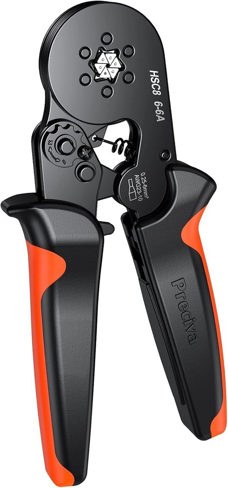 Ferrule Crimping Tool, Hexagonal Sawtooth Self-Adjustable Ratchet Wire Terminal