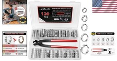 120PCS PEX Clamps Kit w/ Plier, Stainless Steel Rings