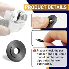 5-Pack Replacement Blades for 41317 E-3469 Tubing Cutter Spare Wheel Blade, Comp