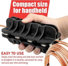 Handheld Tubing Straightener, 3/8 Inch O.D.Fuel and Brake Line Straightening Too