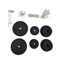 220V Air Pipe Cleaning Machine Bend Pipe Dust Removal Flexible Suit 1.9-7.8in