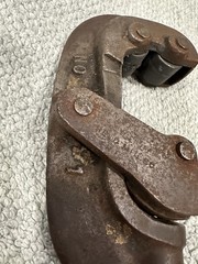 Vintage Reed Mfg Co No. 1 Pipe Cutter Plumbing Tool Erie PA Antique Cast Iron