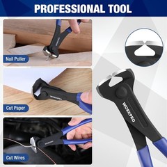 8 Inch Nail Puller, End Cutting Pliers &ndash; Black Finish Chrome Vanadium Steel, Hig