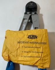Zurn QCRT-3T PEX 1/2&rdquo; Crimp Tool, Complete w/ Gauge & Wrench, Great Condition