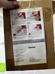 Vastar Red Drain Clog Remover Plumbing Snake Drain Auger with Black Storage Bag