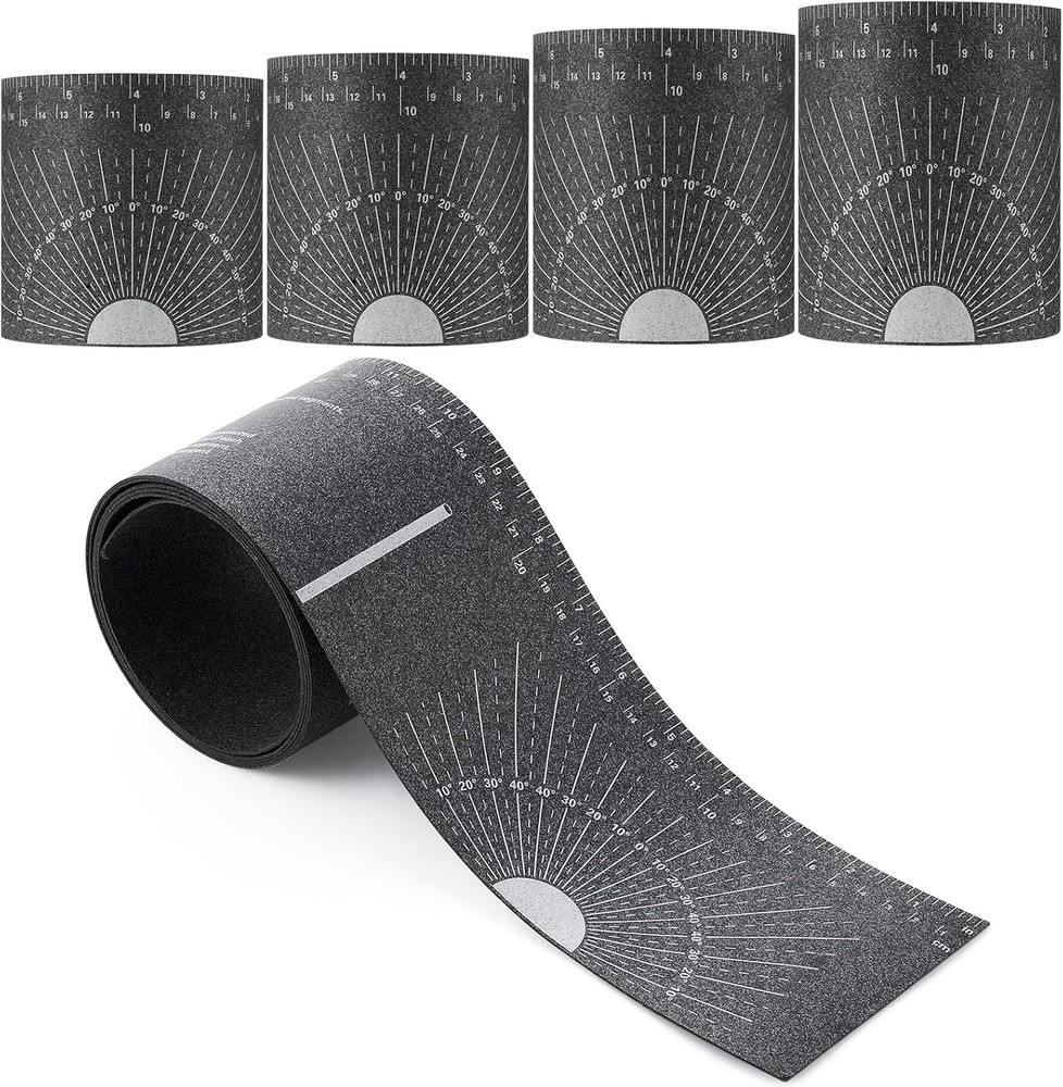 4 Piece Flexible Pipe Measuring Tool &ndash; Pipe Wrap Around for 1&Prime; to 48&hellip;