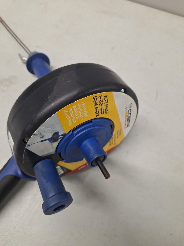 Manual drain auger by Cobra Products with Power Piston Grip.