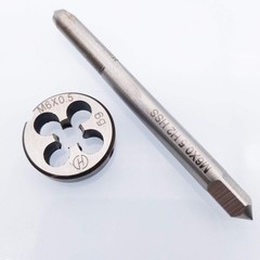 HSS M6x0.5mm Tap Die Metric Thread Right Hand Cutting Tool Supply Hardware