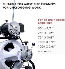 Drain Snake Drill Attachments,8-Piece Drain Cleaner Combination Cutter Heads, Us