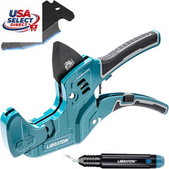 Heavy-Duty PVC Pipe Cutter up to 2-1/2&Prime; with Deburring Tool