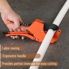 Bates- PVC Pipe Cutter, Cuts up to 2-1/2&Prime;, Orange Ratcheting Cutter&hellip;