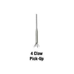 24&Prime; Ergonomic Handle Flexible 4 Claw Pick-Up Tool Jewelry Retriever Clog Remover