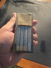 RIDGID NO. 47745 1/2&Prime;-3/4&Prime; NPT (RH) ALLOY STEEL PIPE DIES NEW IN BOX SEE PHOTO