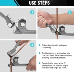 Aluminum Pipe Bender with Calibrated Markings &ndash; Bending Made Easy at 90 Degrees