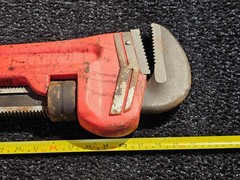 Proto 848HD Heavy-Duty Pipe Wrench, 6 in Opening, 48 in OAL Floating Hook Jaw
