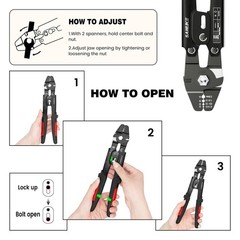 Sanuke Wire Rope Crimping Tool for 3/64 1.0mm, 1.2mm, 1.5mm, 2.0mm, Silver
