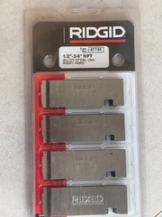 RIDGID 47745 1/2&Prime; To 3/4&Prime; NPT Alloy Steel UNV Right Hand Universal Pipe Dies New