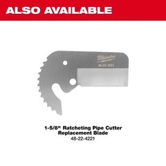 Milwaukee 48-22-4220 1-5/8 in Ratcheting PVC Pipe Cutter Stainless Blade